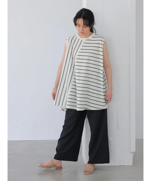 AMERICAN HOLIC（アメリカンホリック）の「ドロストリネンライクワイドパンツ　＊（その他パンツ・レディース・キャメル/ベージュ/ネイビー・M/L）」の20枚目の写真