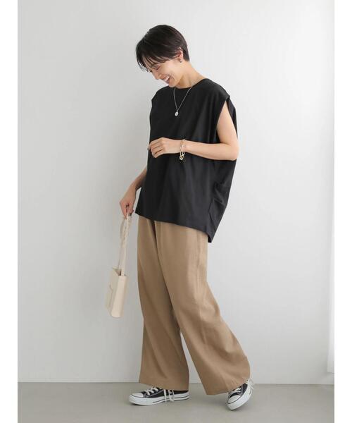 セール】ドロストリネンライクワイドパンツ ＊（その他パンツ