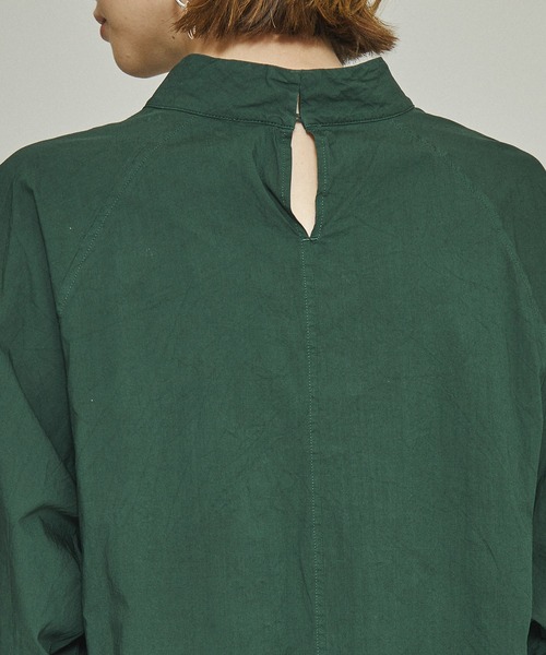 08sircus（ゼロエイトサーカス）の「【08sircus(ゼロハチサーカス）】コンパクトロンガーメントダイドレス S21SL-DR13（ワンピース・レディース・ブラック/グリーン・0/1）」の16枚目の写真