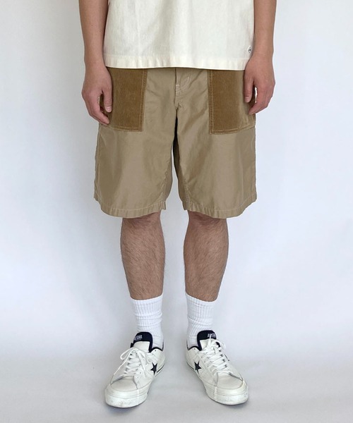 BROOKLYN OVERALL（ブルックリンオーバーオール）の「モールリップショーツ（その他パンツ・メンズ・ベージュ/カーキ・MEDIUM/LARGE）」の2枚目の写真