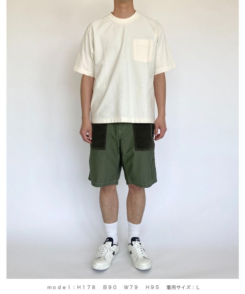 BROOKLYN OVERALL（ブルックリンオーバーオール）の「モールリップショーツ（その他パンツ・メンズ・ベージュ/カーキ・MEDIUM/LARGE）」の18枚目の写真