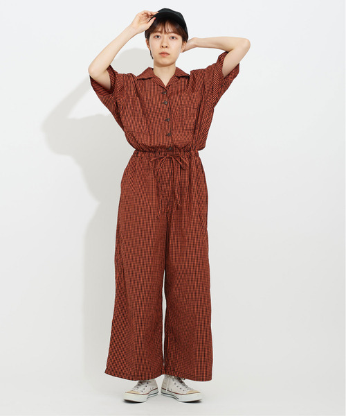 CHILD WOMAN 花柄ジャンプスーツ 半袖 CHILD WOMAN 花柄ジャンプスーツ 半袖 Dot＆Stripes CHILD WOMAN