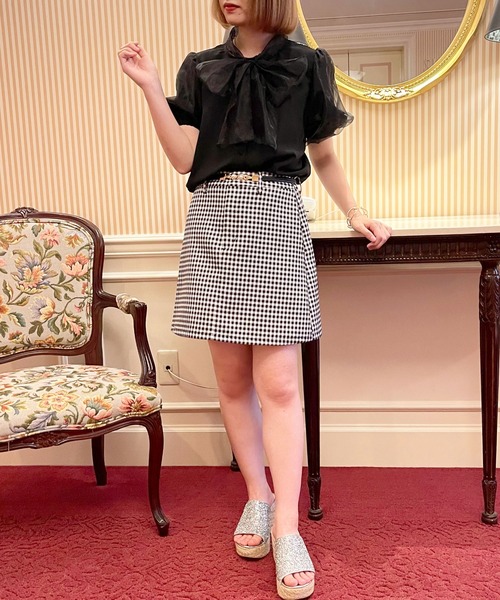 apres jour（アプレジュール）の「オーガンジーボウタイブラウス【ZOZOTOWN限定アイテム】【6AP】（シャツ/ブラウス・レディース・アイボリー/ブラック/オフホワイト・X-LARGE/フリー）」の11枚目の写真