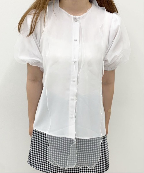 apres jour（アプレジュール）の「オーガンジーボウタイブラウス【ZOZOTOWN限定アイテム】【6AP】（シャツ/ブラウス・レディース・アイボリー/ブラック/オフホワイト・X-LARGE/フリー）」の16枚目の写真