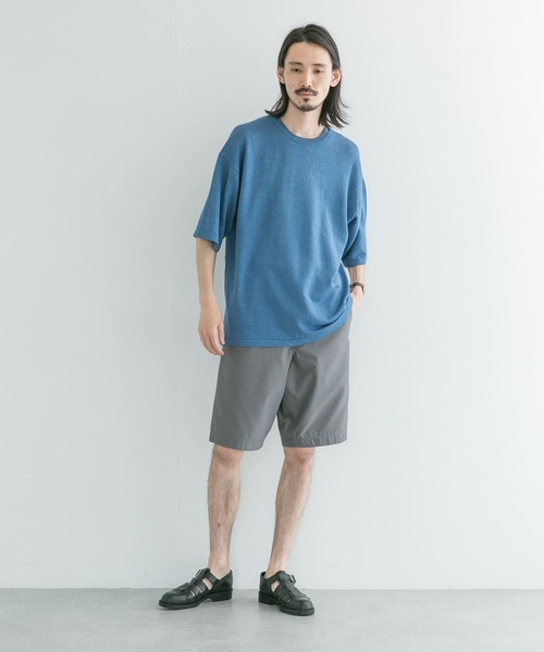 URBAN RESEARCH（アーバンリサーチ）の「ハンドウォッシャブル テンセル/ヘンプニット（Tシャツ/カットソー・メンズ・イエロー/ブルー/グレー系その他/ネイビー・MEDIUM/LARGE）」の14枚目の写真