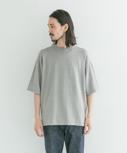 URBAN RESEARCH（アーバンリサーチ）の「ハンドウォッシャブル テンセル/ヘンプニット（Tシャツ/カットソー・メンズ・イエロー/ブルー/グレー系その他/ネイビー・MEDIUM/LARGE）」の22枚目の写真