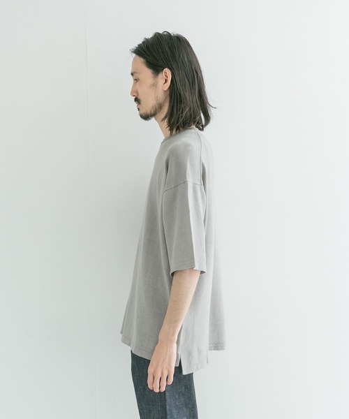 URBAN RESEARCH（アーバンリサーチ）の「ハンドウォッシャブル テンセル/ヘンプニット（Tシャツ/カットソー・メンズ・イエロー/ブルー/グレー系その他/ネイビー・MEDIUM/LARGE）」の9枚目の写真