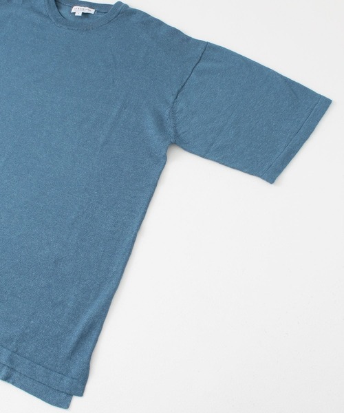 URBAN RESEARCH（アーバンリサーチ）の「ハンドウォッシャブル テンセル/ヘンプニット（Tシャツ/カットソー・メンズ・イエロー/ブルー/グレー系その他/ネイビー・MEDIUM/LARGE）」の18枚目の写真