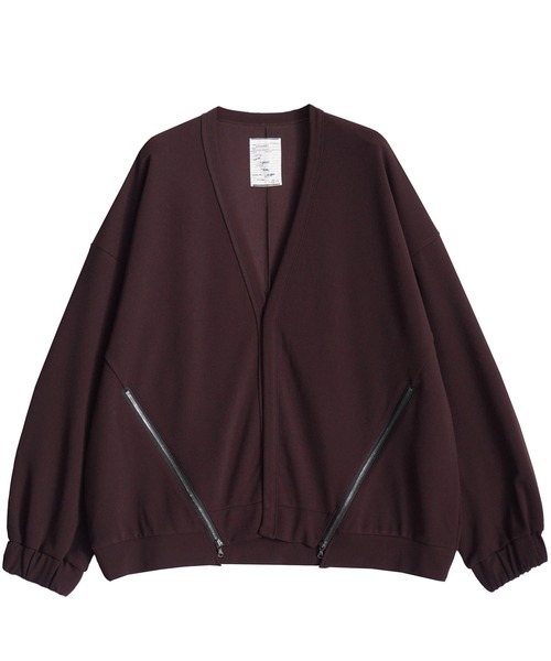 SHAREEF(シャリーフ)の「GEORGETTE JQ ZIP-SLIT CARDIGAN(カーディガン/ボレロ・メンズ・ホワイト系その他/バーガンディー/ネイビー/ブラック・1/2/3)」の16枚目の写真