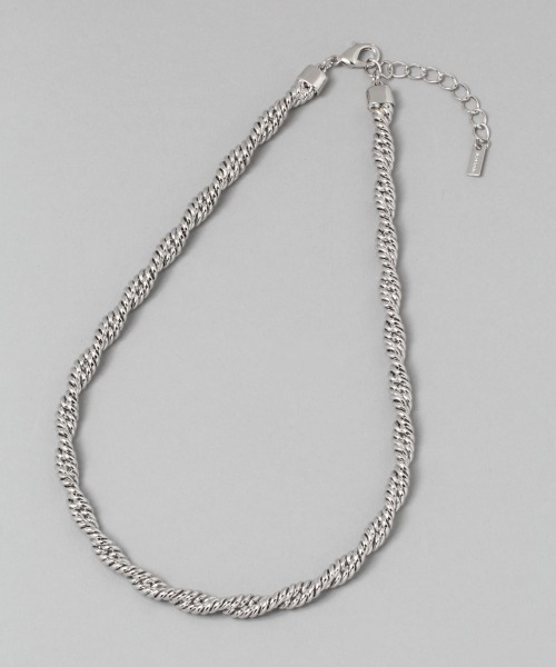 JEANASIS(ジーナシス)の「ネジリロングネックレス/951695(ネックレス・レディース・シルバー/ゴールド・FREE)」の1枚目の写真