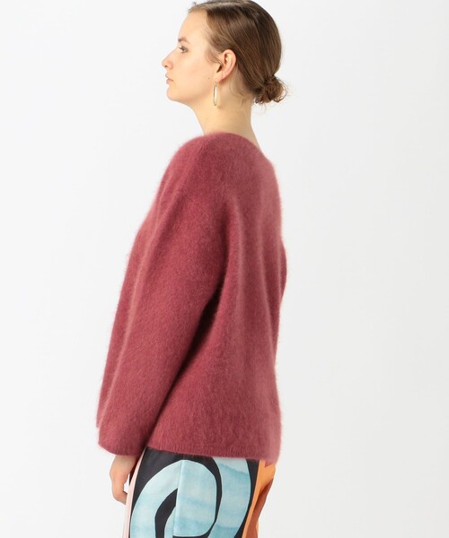 TOMORROWLAND （トゥモローランド）の「フラッフィーヤーン Vネックプルオーバー（ニット/セーター・レディース・ホワイト/ブラック/レッド/グリーン/ブルー・S）」の12枚目の写真