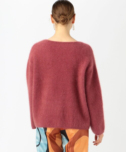 TOMORROWLAND （トゥモローランド）の「フラッフィーヤーン Vネックプルオーバー（ニット/セーター・レディース・ホワイト/ブラック/レッド/グリーン/ブルー・S）」の13枚目の写真