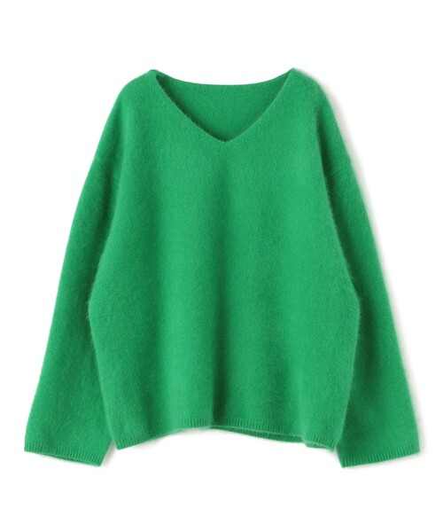 TOMORROWLAND （トゥモローランド）の「フラッフィーヤーン Vネックプルオーバー（ニット/セーター・レディース・ホワイト/ブラック/レッド/グリーン/ブルー・S）」の6枚目の写真