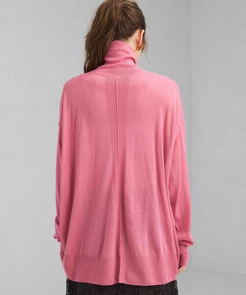 green label relaxing(グリーンレーベルリラクシング)の「EVERY. ハイネック プルオーバー ニット -ウォッシャブル-(ニット/セーター・レディース・ナチュラル/モカ/ピンク/パープル・FREE)」の14枚目の写真