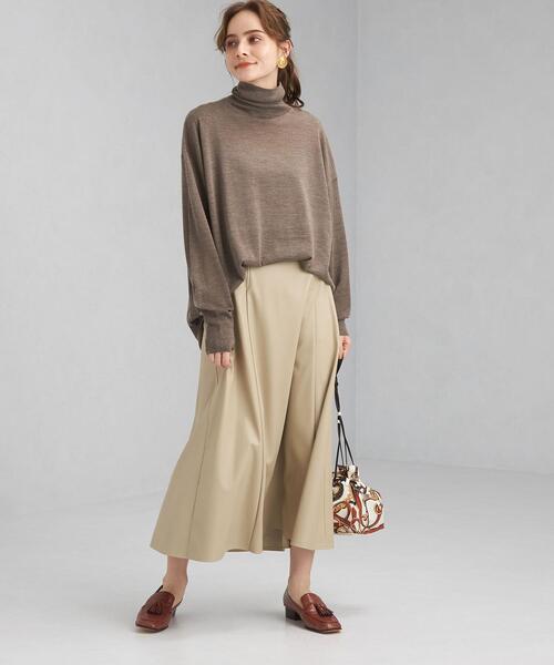 green label relaxing(グリーンレーベルリラクシング)の「EVERY. ハイネック プルオーバー ニット -ウォッシャブル-(ニット/セーター・レディース・ナチュラル/モカ/ピンク/パープル・FREE)」の11枚目の写真