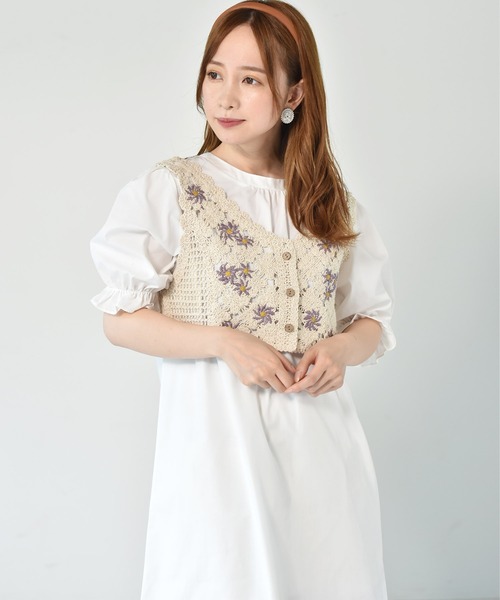 セットアイテム 花刺繍ビスチェ付ワンピース ワンピース Ems Excite エムズエキサイト のファッション通販 Zozotown