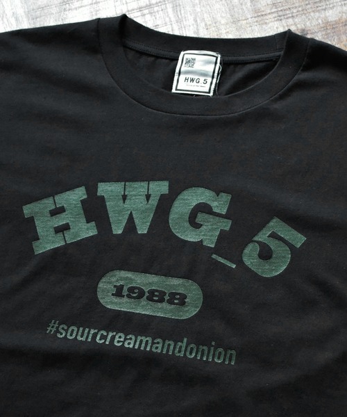 HWG_5(エイチダブルゴー)の「HWG_5オリジナル ビッグシルエットプリントロゴTシャツ - HWG_5 1988 -(Tシャツ/カットソー・レディース・ホワイト/ブラック・FREE)」の10枚目の写真