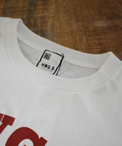 HWG_5(エイチダブルゴー)の「HWG_5オリジナル ビッグシルエットプリントロゴTシャツ - HWG_5 1988 -(Tシャツ/カットソー・レディース・ホワイト/ブラック・FREE)」の8枚目の写真