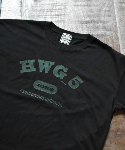 HWG_5(エイチダブルゴー)の「HWG_5オリジナル ビッグシルエットプリントロゴTシャツ - HWG_5 1988 -(Tシャツ/カットソー・レディース・ホワイト/ブラック・FREE)」の12枚目の写真