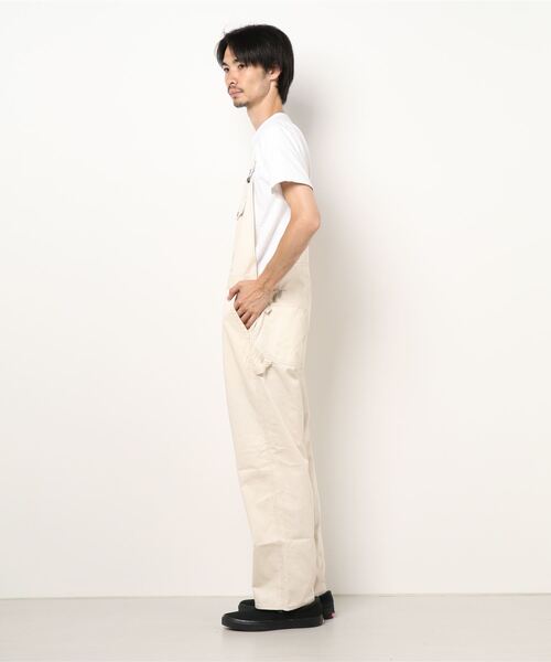 Purple&Yellow(パープルアンドイエロー)の「コットンツイルオーバーオール(サロペット/オーバーオール・メンズ・キャメル/キナリ/ブラック系2/ブラック系1・MEDIUM/LARGE/SMALL)」の20枚目の写真