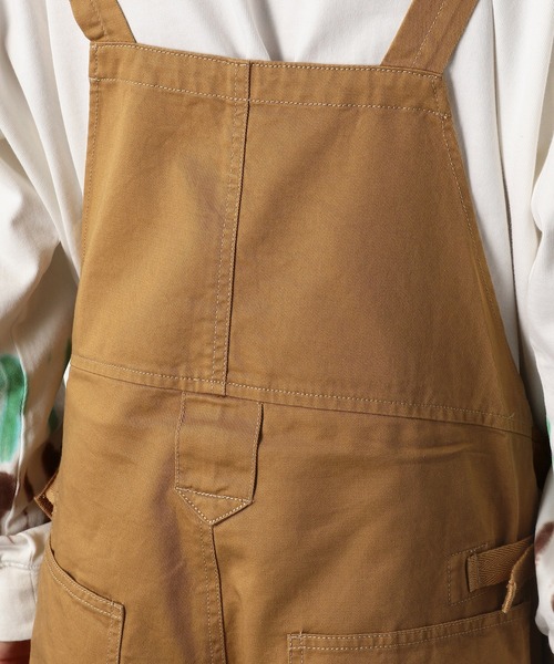 Purple&Yellow(パープルアンドイエロー)の「コットンツイルオーバーオール(サロペット/オーバーオール・メンズ・キャメル/キナリ/ブラック系2/ブラック系1・MEDIUM/LARGE/SMALL)」の14枚目の写真