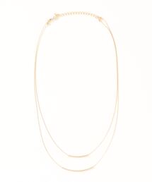 mysty woman | メタルパーツ2連ネックレス 219908(ネックレス)