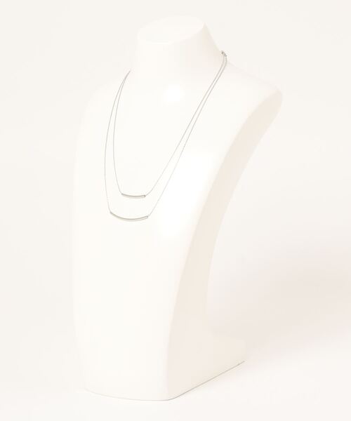 mysty woman(ミスティウーマン)の「メタルパーツ2連ネックレス 219908(ネックレス・レディース・ゴールド/シルバー・FREE)」の3枚目の写真