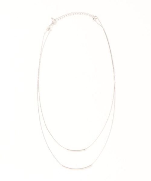 mysty woman(ミスティウーマン)の「メタルパーツ2連ネックレス 219908(ネックレス・レディース・ゴールド/シルバー・FREE)」の5枚目の写真