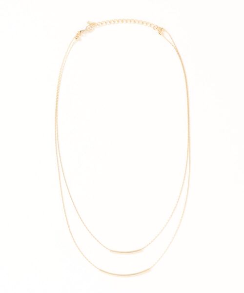 mysty woman(ミスティウーマン)の「メタルパーツ2連ネックレス 219908(ネックレス・レディース・ゴールド/シルバー・FREE)」の4枚目の写真