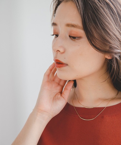 mysty woman(ミスティウーマン)の「メタルパーツ2連ネックレス 219908(ネックレス・レディース・ゴールド/シルバー・FREE)」の14枚目の写真