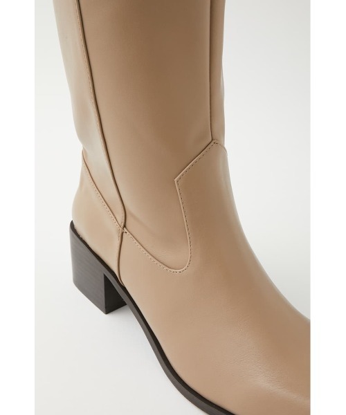 MOUSSY（マウジー）の「SQUARE TOE LONG ブーツ（ブーツ・レディース・ベージュ/ブラック・SMALL/MEDIUM/LARGE）」の15枚目の写真