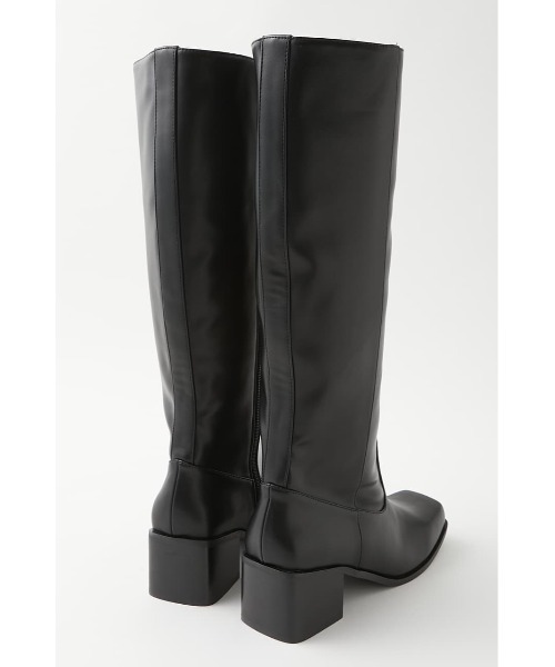 MOUSSY（マウジー）の「SQUARE TOE LONG ブーツ（ブーツ・レディース・ベージュ/ブラック・SMALL/MEDIUM/LARGE）」の8枚目の写真