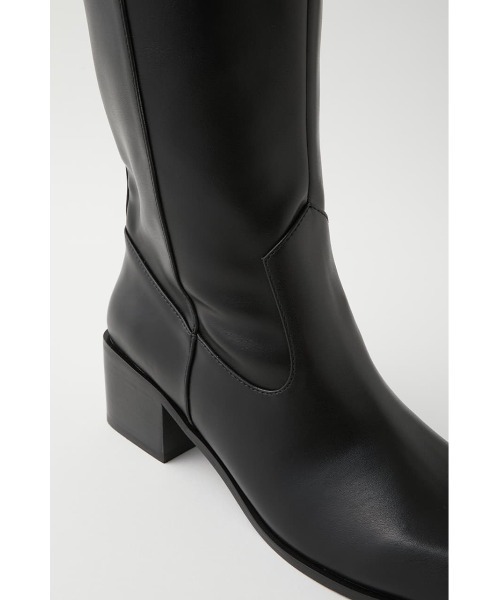 MOUSSY（マウジー）の「SQUARE TOE LONG ブーツ（ブーツ・レディース・ベージュ/ブラック・SMALL/MEDIUM/LARGE）」の14枚目の写真