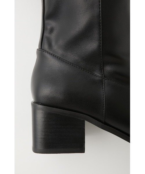 MOUSSY（マウジー）の「SQUARE TOE LONG ブーツ（ブーツ・レディース・ベージュ/ブラック・SMALL/MEDIUM/LARGE）」の3枚目の写真