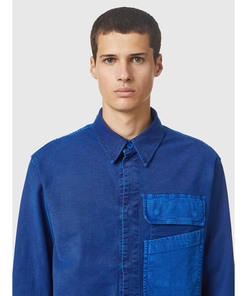 DIESEL(ディーゼル)の「メンズ シャツ オーバーシャツ ワークテイスト ジョグジーンズ(シャツ/ブラウス・メンズ・ネイビー/ミント/オレンジ・MEDIUM/X-LARGE/SMALL/LARGE)」の10枚目の写真