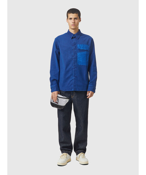 DIESEL(ディーゼル)の「メンズ シャツ オーバーシャツ ワークテイスト ジョグジーンズ(シャツ/ブラウス・メンズ・ネイビー/ミント/オレンジ・MEDIUM/X-LARGE/SMALL/LARGE)」の12枚目の写真