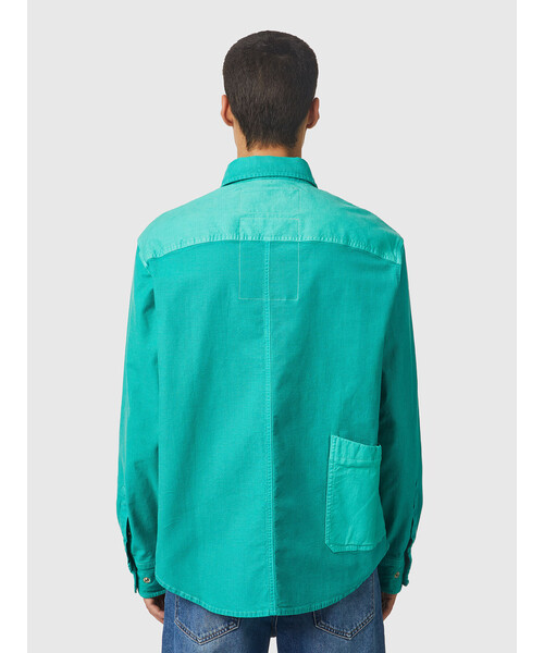 DIESEL(ディーゼル)の「メンズ シャツ オーバーシャツ ワークテイスト ジョグジーンズ(シャツ/ブラウス・メンズ・ネイビー/ミント/オレンジ・MEDIUM/X-LARGE/SMALL/LARGE)」の14枚目の写真