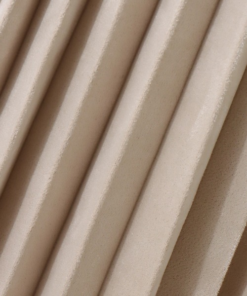 libelle more（リベル モア）の「スエードポンチ　アコーディオンプリーツスカート（スカート・レディース・グリーン/アイボリー/グレイッシュベージュ/チャコール・M/L）」の8枚目の写真