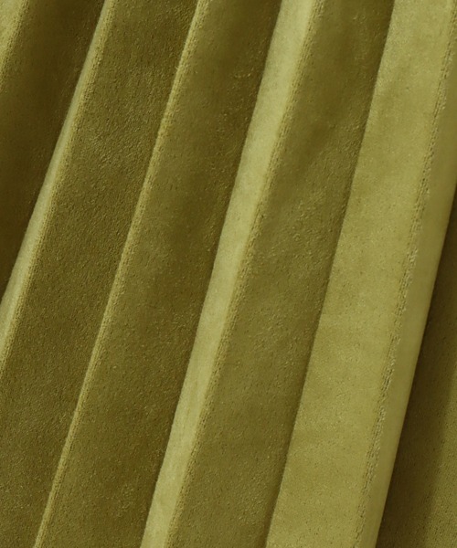 libelle more（リベル モア）の「スエードポンチ　アコーディオンプリーツスカート（スカート・レディース・グリーン/アイボリー/グレイッシュベージュ/チャコール・M/L）」の13枚目の写真