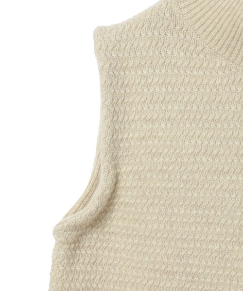 B:MING by BEAMS（ビーミングバイビームス）の「B:MING by BEAMS / フリンジ タートル ベスト 21AW（ベスト・レディース・ブラック/ベージュ/オフホワイト・ONE SIZE）」の12枚目の写真