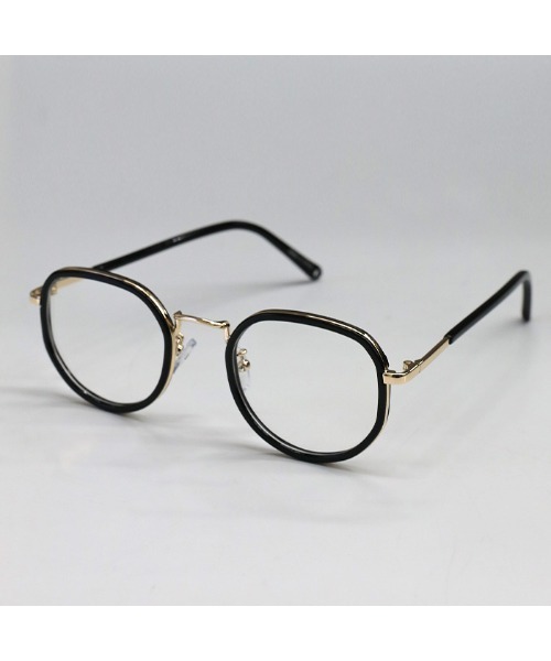 select MOCA(セレクトモカ)の「クラシッククリアレンズメガネ(メガネ・レディース・ブラック/ベージュ・FREE)」の10枚目の写真