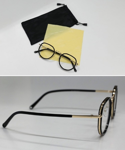 select MOCA(セレクトモカ)の「クラシッククリアレンズメガネ(メガネ・レディース・ブラック/ベージュ・FREE)」の9枚目の写真