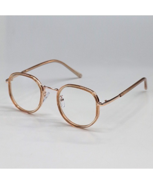 select MOCA(セレクトモカ)の「クラシッククリアレンズメガネ(メガネ・レディース・ブラック/ベージュ・FREE)」の11枚目の写真
