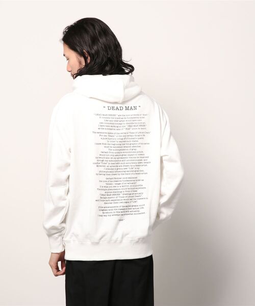 BIAS（バイアス）の「STUDIOUS別注 DEAD MANスカルプリントプルオーバーパーカー（パーカー・メンズ・ホワイト/ホワイト系その他/ライトグレー/クリア/オフホワイト/アイボリー・SMALL/MEDIUM/LARGE）」の9枚目の写真