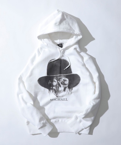 BIAS（バイアス）の「STUDIOUS別注 DEAD MANスカルプリントプルオーバーパーカー（パーカー・メンズ・ホワイト/ホワイト系その他/ライトグレー/クリア/オフホワイト/アイボリー・SMALL/MEDIUM/LARGE）」の4枚目の写真
