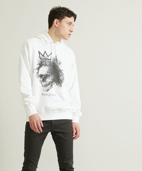 BIAS（バイアス）の「STUDIOUS別注 DEAD MANスカルプリントプルオーバーパーカー（パーカー・メンズ・ホワイト/ホワイト系その他/ライトグレー/クリア/オフホワイト/アイボリー・SMALL/MEDIUM/LARGE）」の14枚目の写真