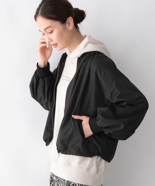 GLOBAL WORK（グローバルワーク）の「エアカルハッスイブルゾン/959811（ブルゾン・レディース・グリーン系その他/アイボリー/ブラック・MEDIUM/LARGE）」の7枚目の写真