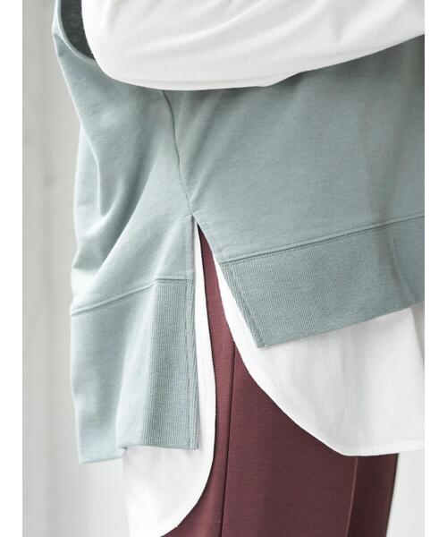 earth music&ecology（アースミュージックアンドエコロジー）の「スウェットベスト　＊（ベスト・レディース・ブラック/ブラウン/ミント/ホワイト系その他2・FREE）」の12枚目の写真