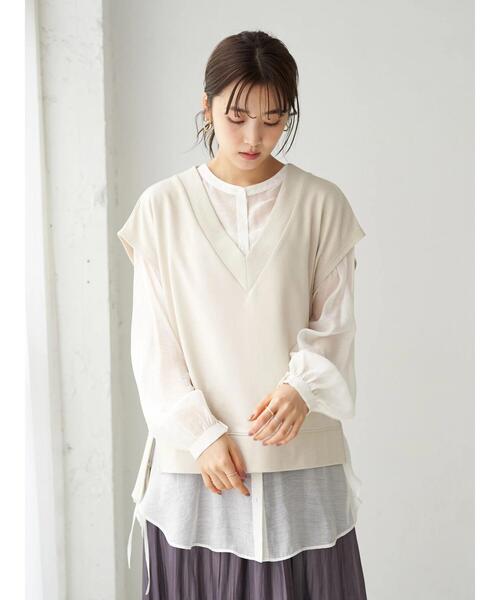 earth music&ecology（アースミュージックアンドエコロジー）の「スウェットベスト　＊（ベスト・レディース・ブラック/ブラウン/ミント/ホワイト系その他2・FREE）」の19枚目の写真