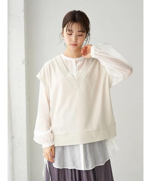 earth music&ecology（アースミュージックアンドエコロジー）の「スウェットベスト　＊（ベスト・レディース・ブラック/ブラウン/ミント/ホワイト系その他2・FREE）」の20枚目の写真